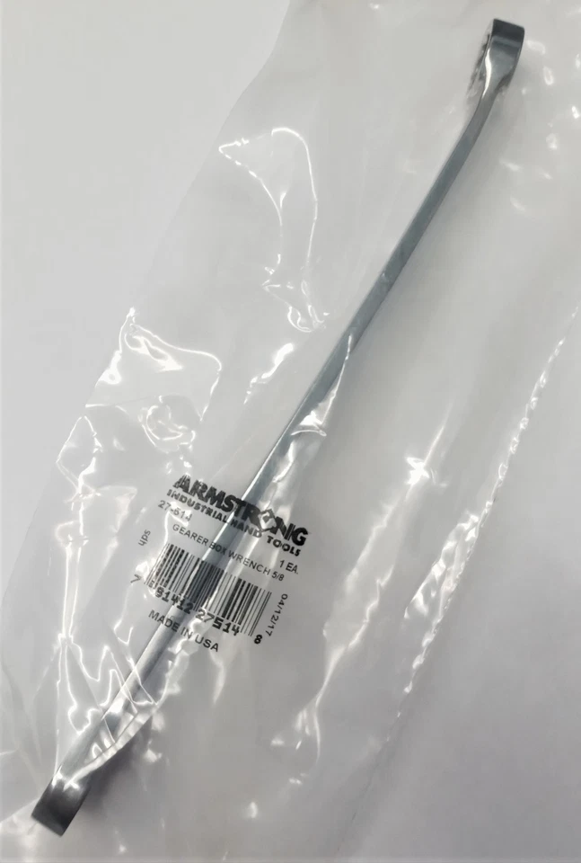 Llave de trinquete Armstrong 27-514 5/8" 12 puntos pulido completo doble caja EE. UU. Foto 2 de 3
