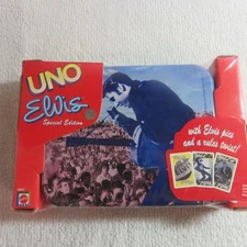 Brand New-Factory Sealed Mattel Uno Elvis Spec Edition Game w/Collector Tin RARE