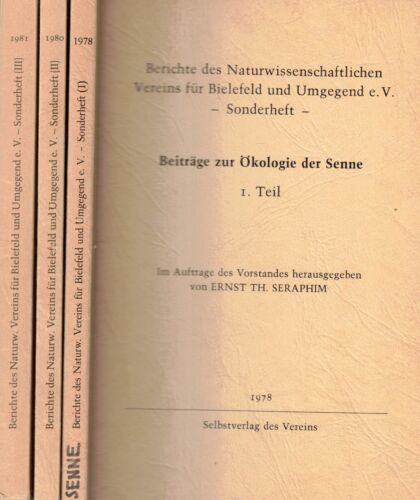 Seraphim, Beiträge zur Ökologie der Senne, 1. - 3. Teil / kpl. Bielefeld 1978/81 - Picture 1 of 2