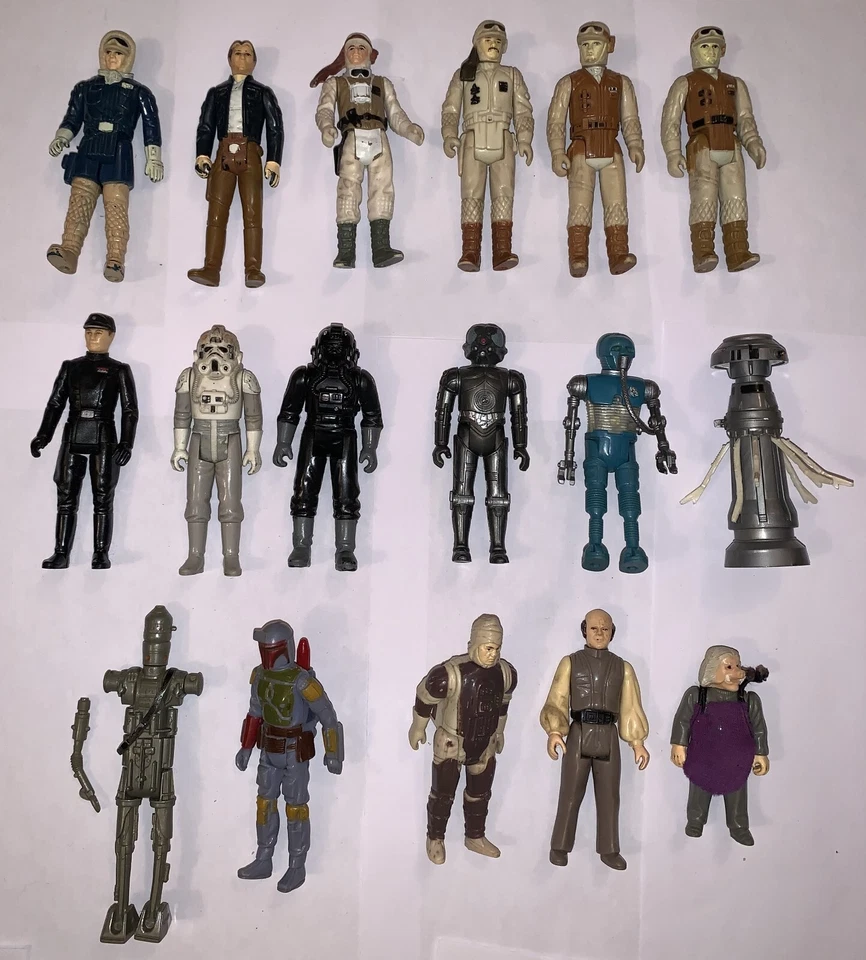 Lote de 17 figuras de acción Kenner 1980 81 82 originales vintage Empire Strikes Back Foto 2 de 2