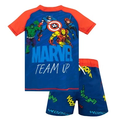 Marvel Avengers Swim-Set Kids Boys 3,4,5,6,7,8,9,10,11 Years Swimming Costume