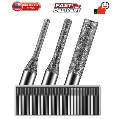 30Pcs 1mm/20Pcs, 2mm/5Pcs, 3mm/5Pcs, 150-Grit Diamond Drill Bits 1/8 Shank Co...