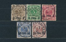 DOA Krone + Adler 1893/1896 Michel 1-5 gepr&uuml;ft (S28702)