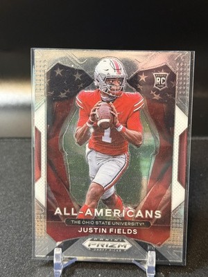 Justin Fields 2021 Panini Prizm Draft Picks Collegiate #192 Ohio State A/5/1