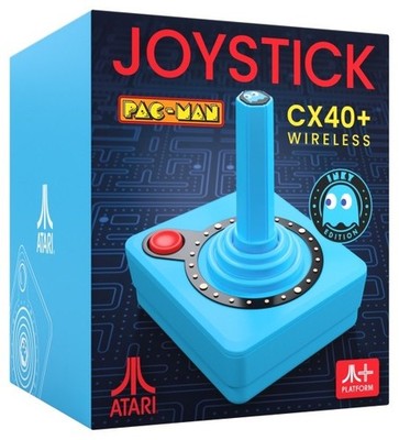 Atari CX40+ Wireless Joystick Pac-Man Inky Edition blau NEU OVP