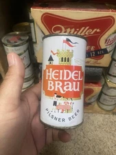 Heidel Brau beer Flat Top Beer can Heidel Brau Brewing Co Lacrosse Wi Old