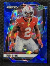 Caleb Downs /149 Blue Cracked Ice 2025 Prizm Draft Picks #159 Ohio St Buckeyes
