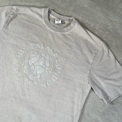 Palace Skateboards MMIX T-Shirt Men's Size Large Gray Short Sleeve Graphic READ*