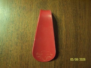 Vintage Crosby Square Red Plastic Shoe Horn Authentic Fashions in Men's Shoes