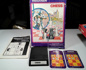 Vintage Mattel Intellivision Game Cartridges, used, working with overlays, etc..