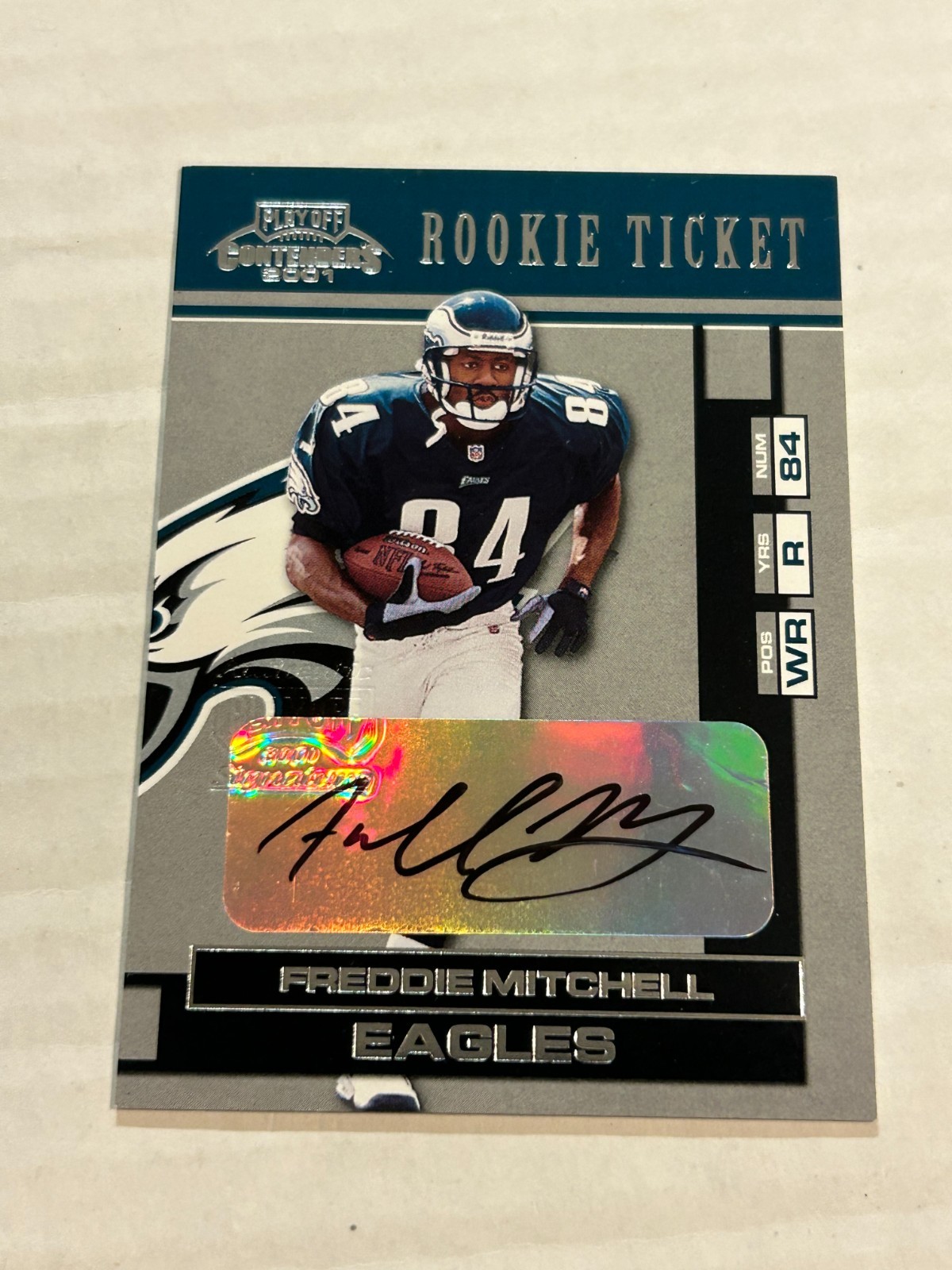 Freddie Mitchell Playoff Contenders #128 Base