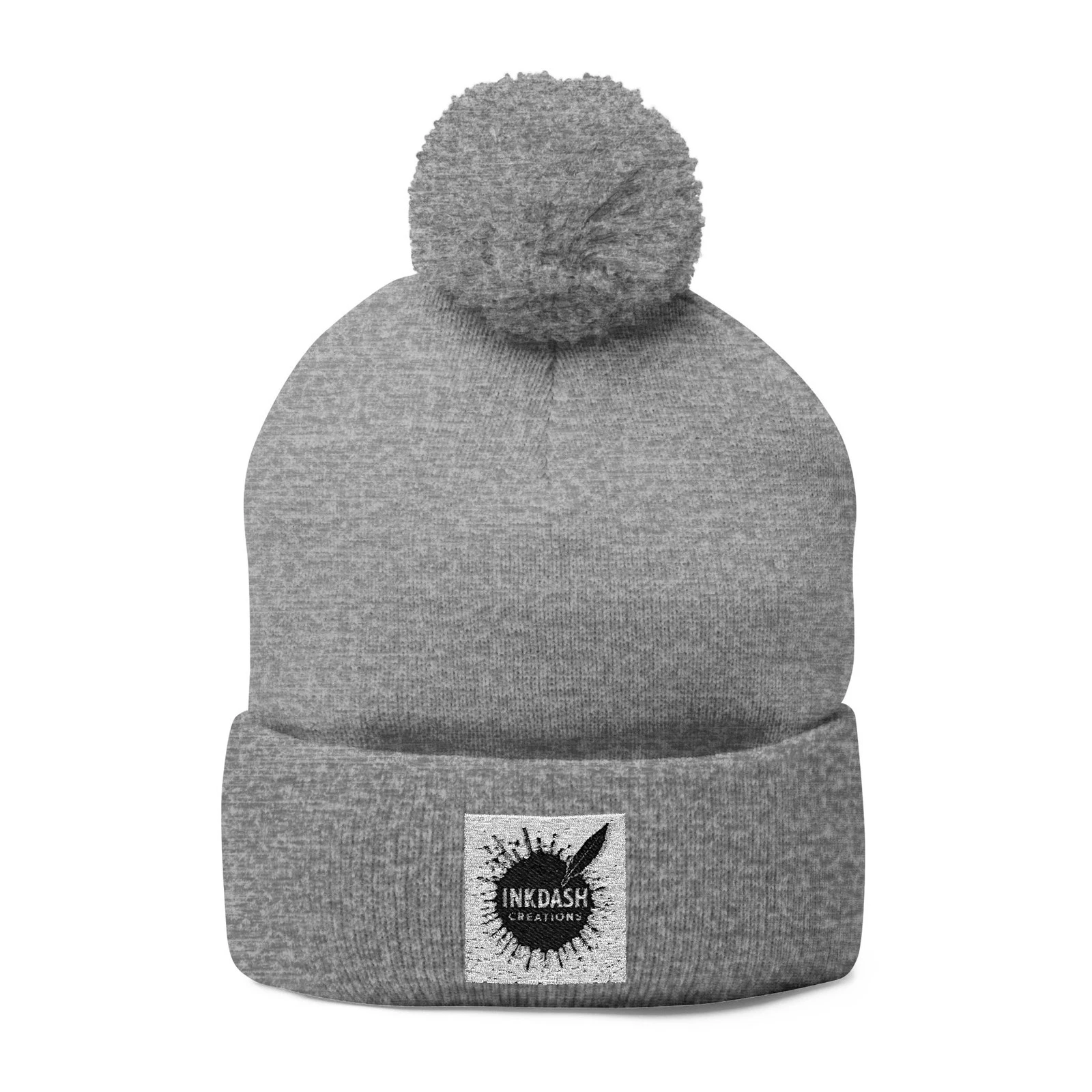 Pom-Pom Knit Cap (Embroidery)