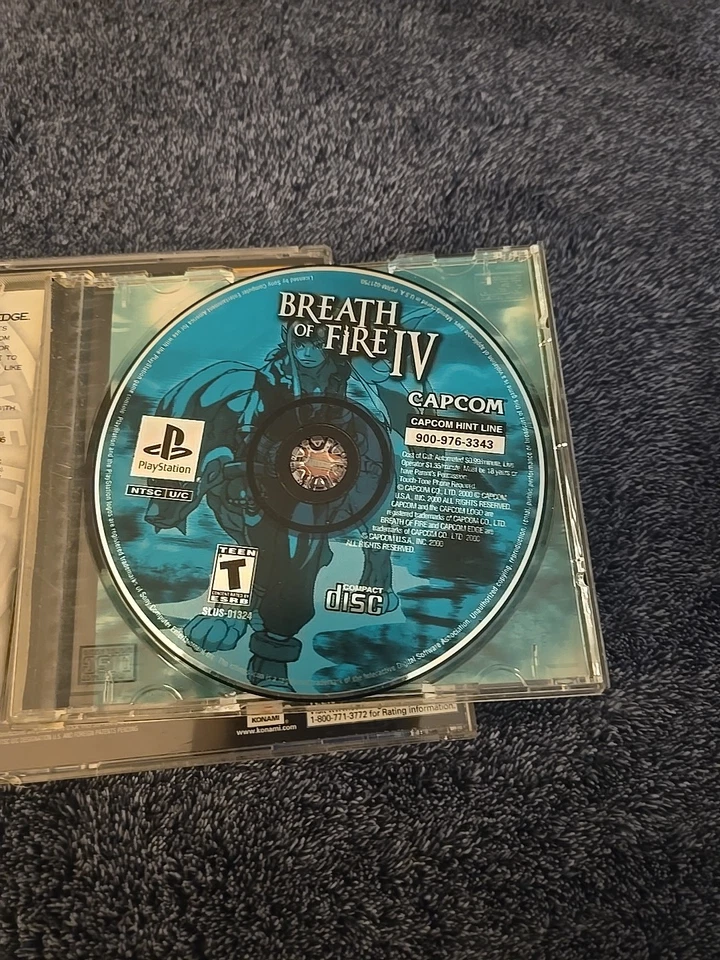 Breath of Fire IV PlayStation 1 Game Case with Disc and Manual - Image 4 of 4