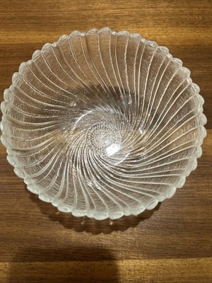 Vintage Arcoroc French Swirl 1980s 5.5'' Seabreeze All Purpose  Cereal Salad Bowl