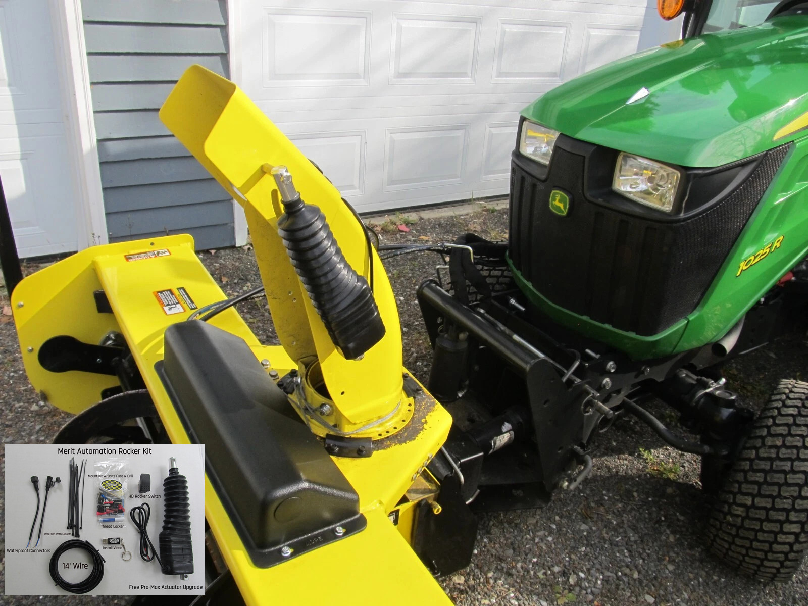 FIT John Deere 1023e 1025r 1026 & 2 SERIES Snow Blower Chute Control ROCKER KIT