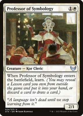 MTG Magic STX Strixhaven - 1x EN NM 024 U Professor of Symbology