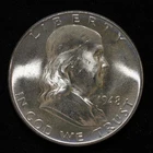 1948-P Franklin Half Dollar Gem BU with Full Bell Lines