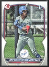 Mairoshendrick Martinus 2023 Bowman Prospects #BP-55 Los Angeles Dodgers