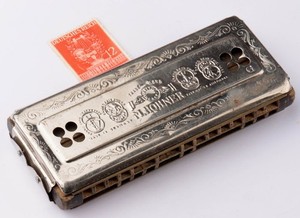German Soldier's harmonica musical instrument M.Hohner Stamp WW2 wwII or after M