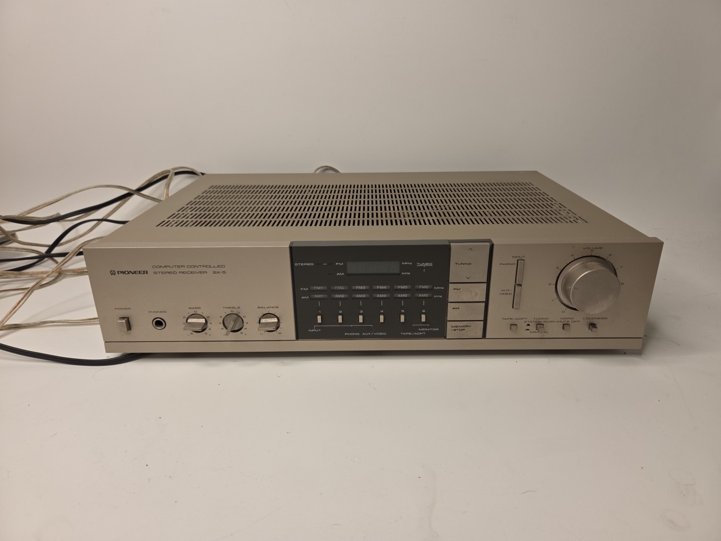 Pioneer SX-5 Computer Controlled Stereo Receiver Works