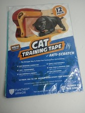 CAT TRAINING TAPE Anti Scratch double side sticky 12 sheets NEW couch protector