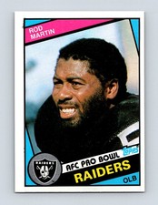 1984 Topps #112 Rod Martin Los Angeles Raiders