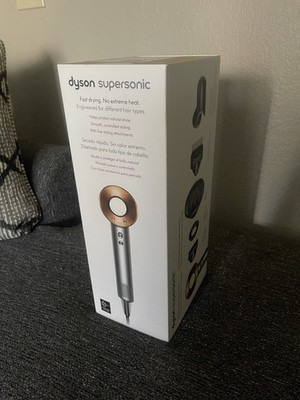 New Dyson Supersonic Hair Dryer - Nickel/ Copper | 5 Attachments | Sealed  Box