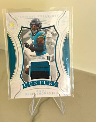 Brian Thomas Jr Rookie 2 Color Patch 19/25 National Treasures Century Materials