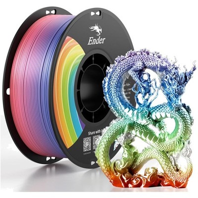 3D Drucker Filament PLA Plus Rainbow 1,75 mm 1 kg robust langlebig