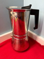 Vtg VEV VIGANO Moka Espresso Stovetop Coffee Maker~Inox 18/10 Stainless~Italy