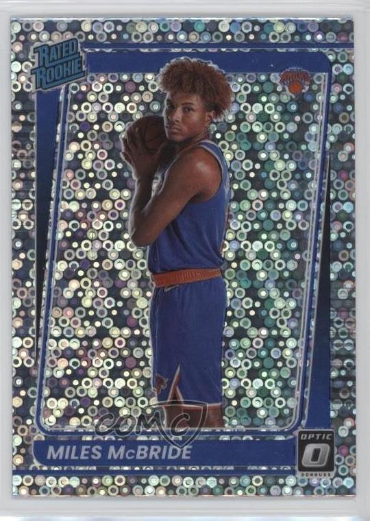 2021 Donruss Optic Rated Fast Break Holo Prizm Miles McBride #174 Rookie RC 1c5x