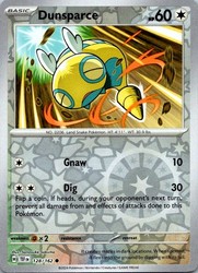Dunsparce 128/162 Temporal Forces Reverse Holo