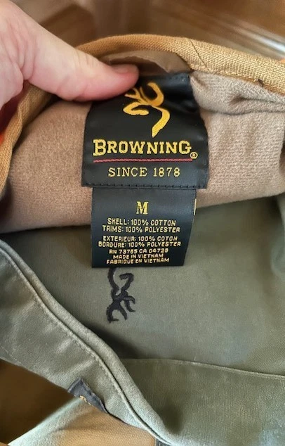 Browning Men's Hunting Vest, Orange Brown padded Size Medium Excellent Condition - Image 3 of 4