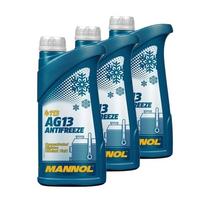 3 Liter (3x1) MANNOL hightech  Antifreeze AG13 Frostschutz Konzentrat grün -40°C