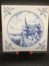 Delft Tile Made in Holland Set Of 12 Hand Painted 5.25x5.25