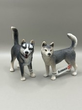 Schleich 16371 Husky Male & 16372 Husky Female Wild Life Animal Siberian Dogs 🐕
