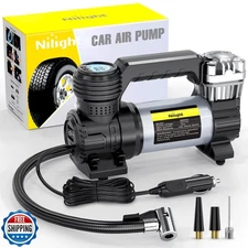 Nilight Portable Air Compressor Tire Inflator 12V Heavy Duty 120PSI Metal Pum