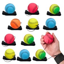 Playbees Neon Reactive Wrist Baseballs - 12 Pack Practice Sport Balls