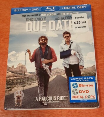 Due Date Blu-ray Robert Downey Jr.  Zach Galifianakis  Jamie Foxx  Todd Phillips