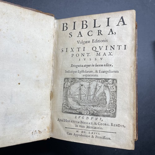1663 ✝️ Holy Bible, Latin, Biblia Sacra, Good - Picture 3 of 24