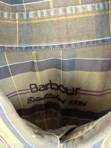 Barbour Mens Casual Shirt Size 2XL Multicolor Plaid Long Sleeve Button Down - Picture 3 of 9