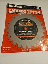 Acu-Edge 11-107 8” Saw Blade 24T Carbide Tipped USA Made Sealed New Old Stock