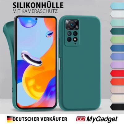 MYGADGET Hülle für Xiaomi Redmi Note 11 Pro | 11 Pro 5G - Handyhülle Cover aus Silikon