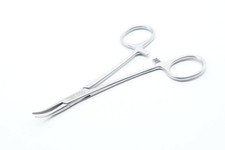 PREMIUM Arterienklemme Mosquito Klemme Zange Veterin&auml;r 12,5 cm OP Gef&auml;&szlig; gebogen