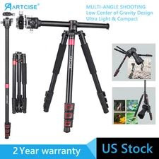 ARTCISE Lightweight Horizontal Arm TRIPOD Monopod Ball Head Travel Tripod