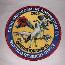 DRUG ENFORCEMENT ADMINISTRATION DEA Patch  Operation Deja Vu POLICE PATCH