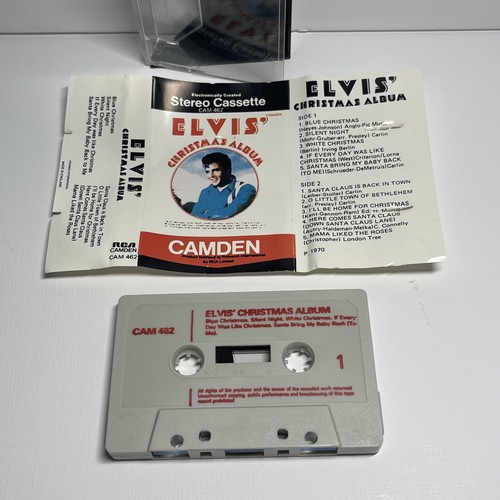 Elvis Presley Christmas Album 1970 Camden 462 Cassette Tape Produced in England - Picture 3 of 6