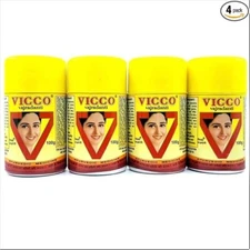 100G X 4 VICCO VAJRADANTI TOOTH POWDER SWOLLEN & BLEEDING GUMS TOOTHACHE