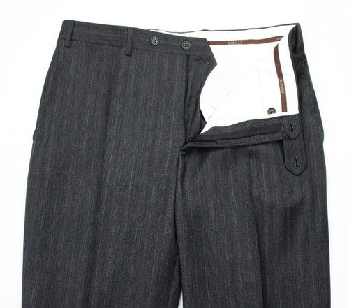 CANALI Suit 40 R (50 EU) Men's Grey Stripe Wool Modern Fit Two Button NWT $2295 - Picture 14 of 15
