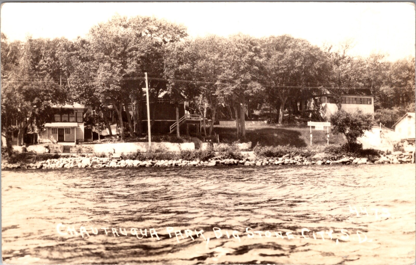 Real Photo Postcard Chautauqua Park in Big Stone City, South Dakota eBay